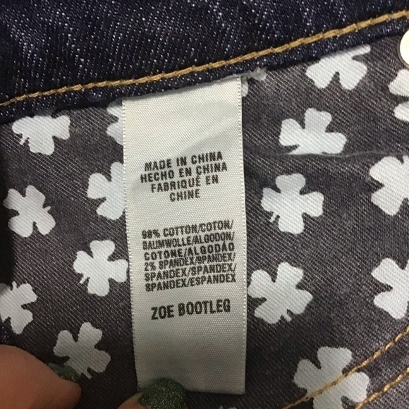 Lucky Brand Legend Jeans Zoe Mid-Rise Bootleg Embroidered Jeans Size 8. - Picture 11 of 13